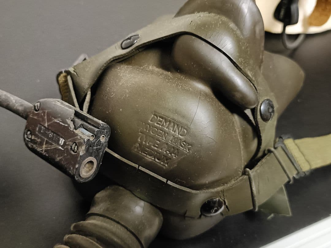 米軍実物 H-4ヘルメット A-14酸素マスクセット 陸軍航空隊 フルセット