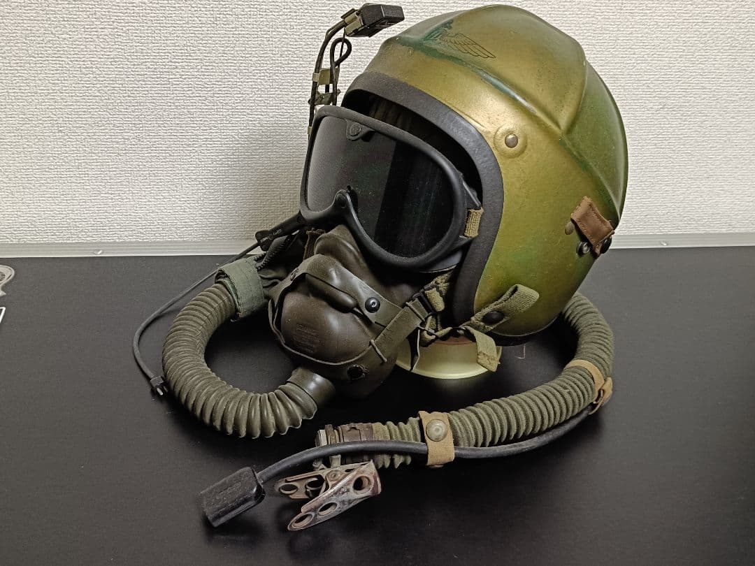 米軍実物 H-4ヘルメット A-14酸素マスクセット 陸軍航空隊 フルセット