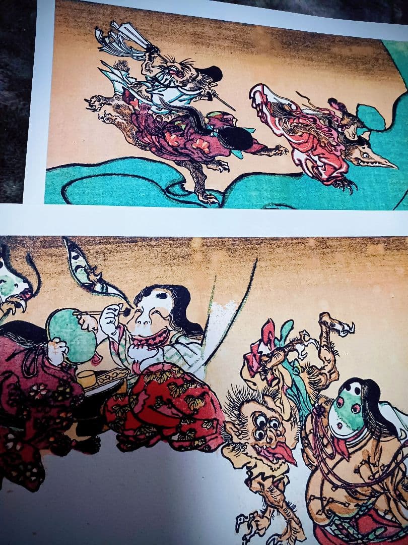 江戸屋の飾り絵　A4 妖怪絵巻 GHG1ー29枚セット　 河鍋暁斎　百鬼画談