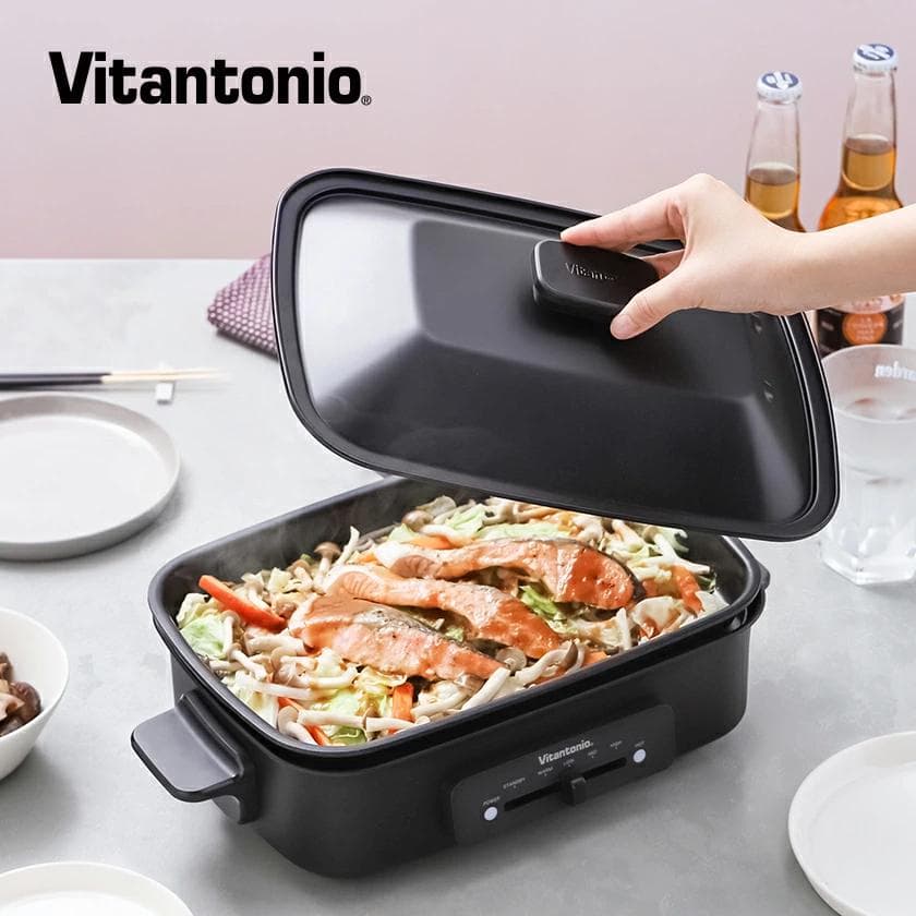 ＜ほぼ未使用＞VitantonioホットプレートVHP-10・プレート4枚セット