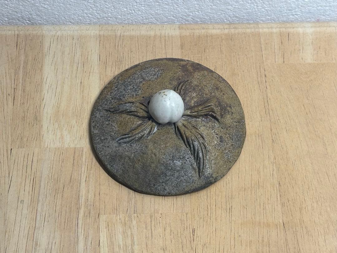 80.備前焼 宝瓶 登り窯 白桃 はくとう 桃 手びねり 急須