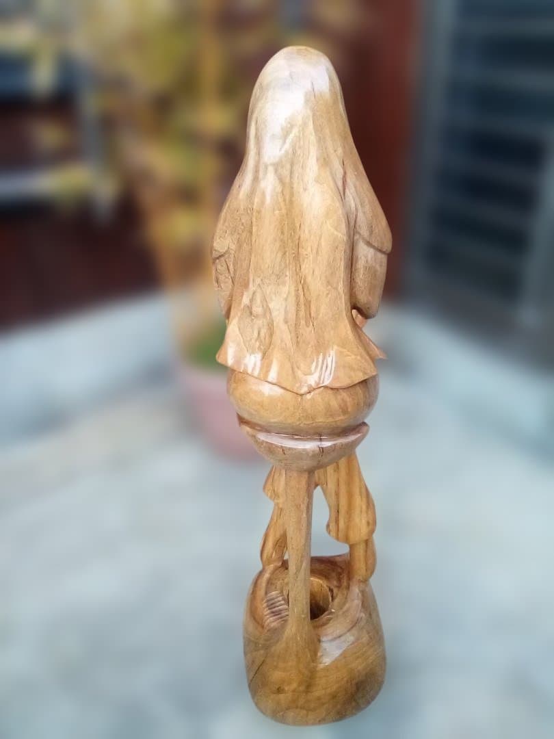 木彫り珈琲タイム　高さ1030㎝