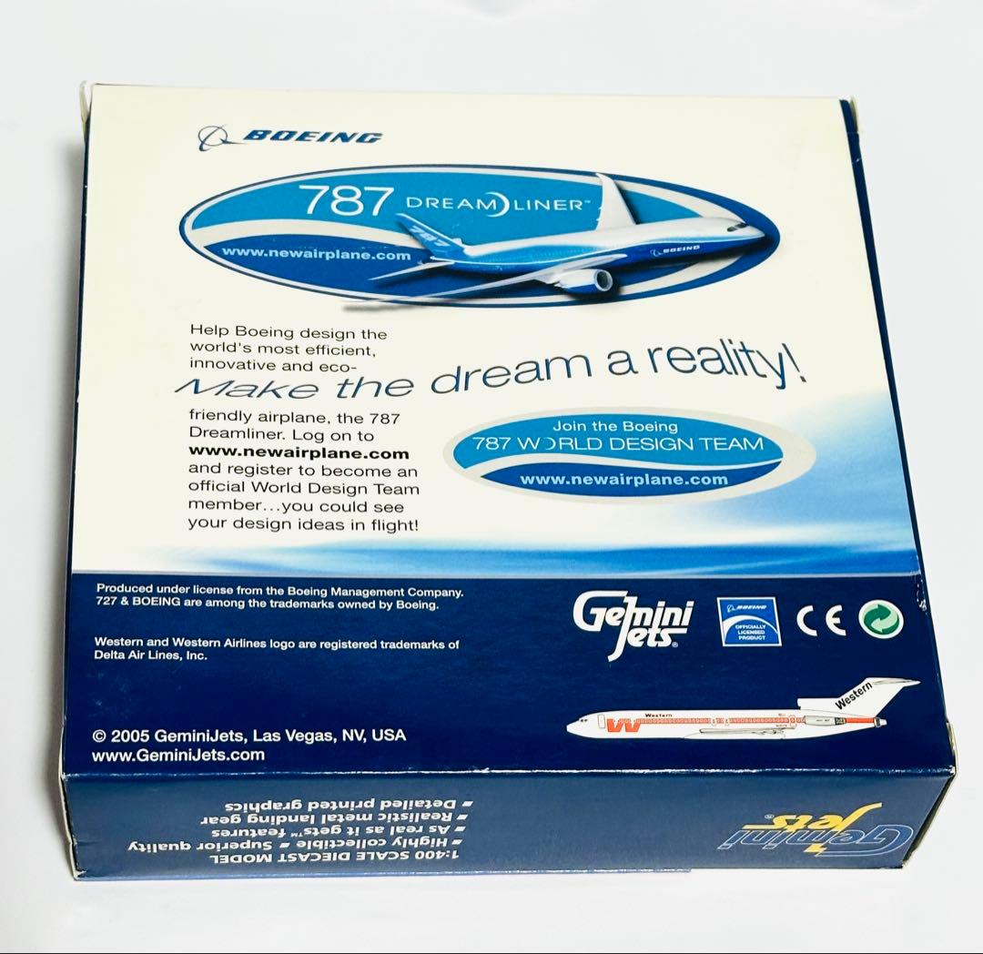 Gemini 1/400 B727-200 Western航空