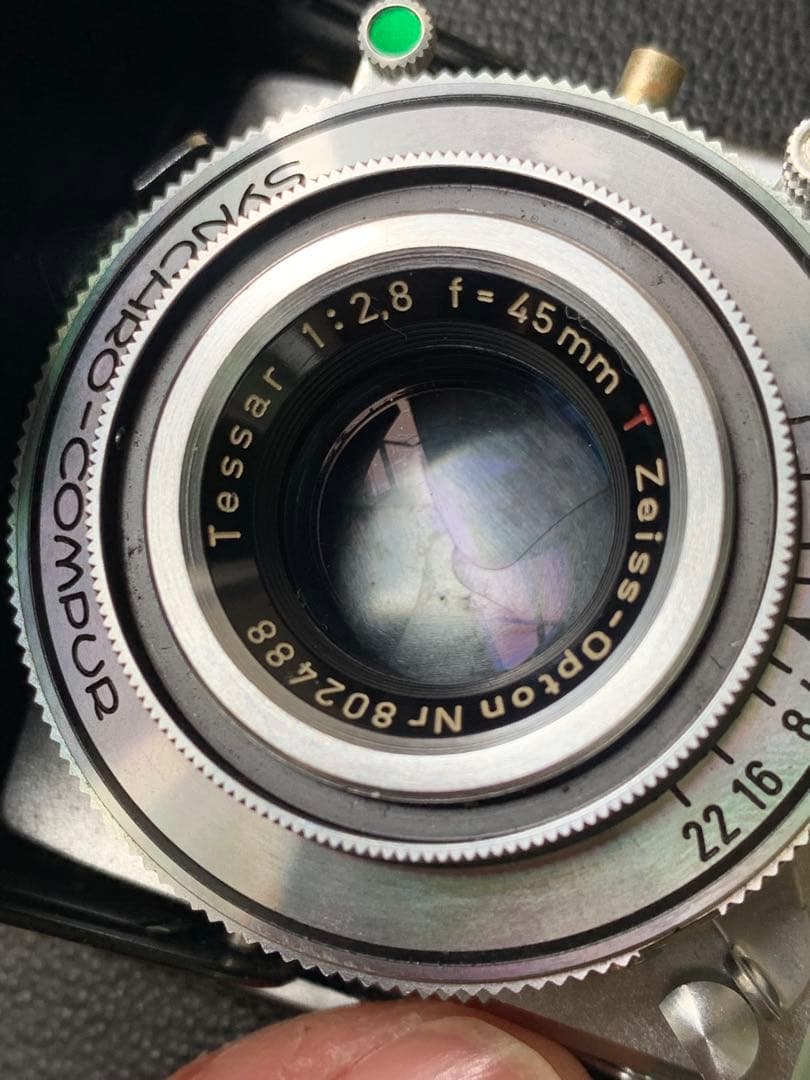 Zeiss Ikonta tessar 45 f2.8 シャッターOK ジャク品