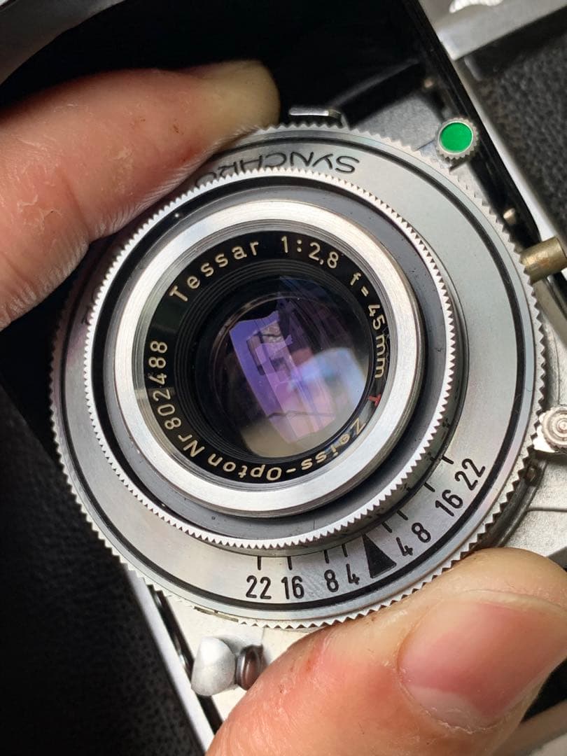 Zeiss Ikonta tessar 45 f2.8 シャッターOK ジャク品