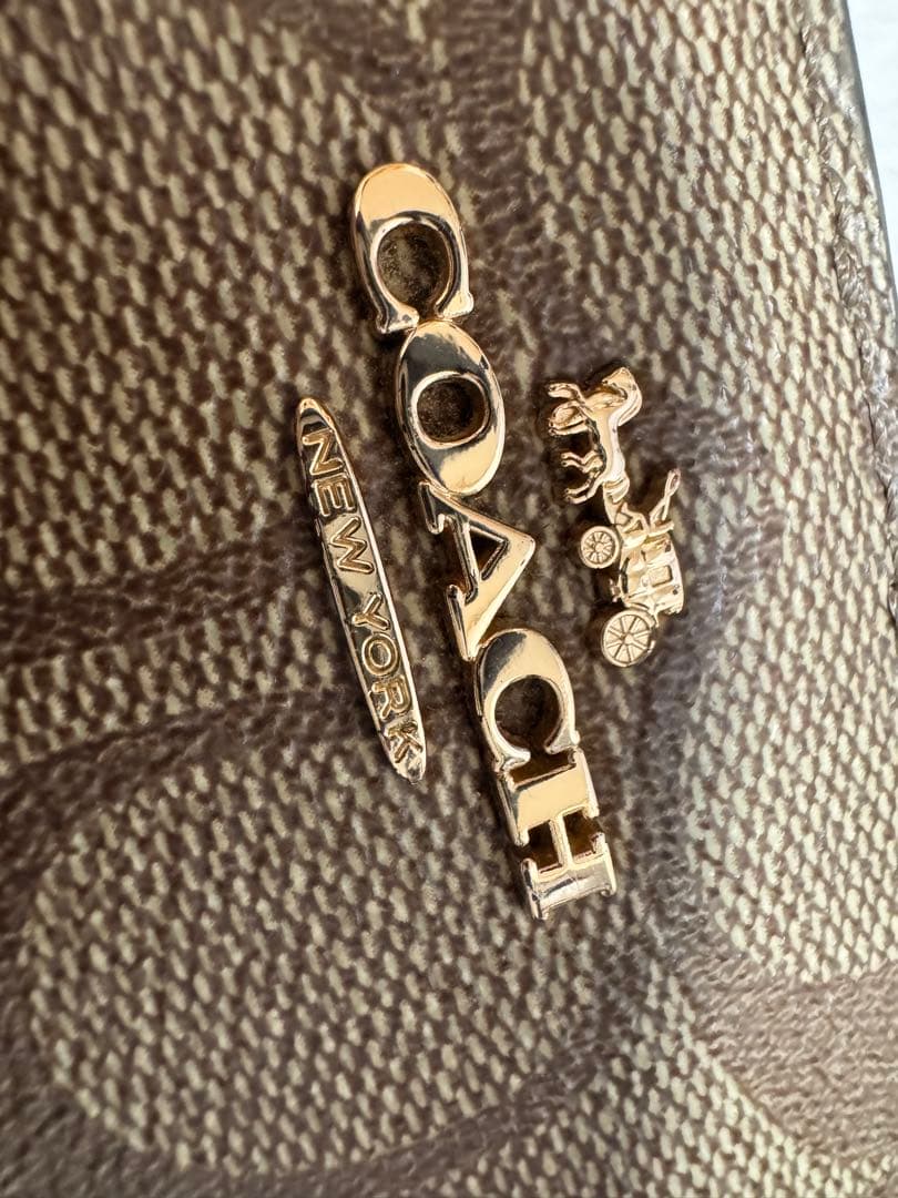 COACH コンパクト財布＆パスケース ブラウン