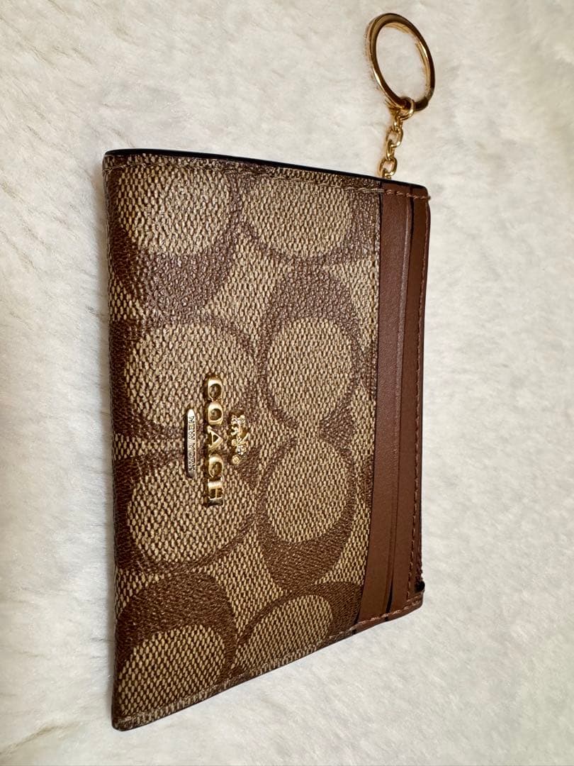 COACH コンパクト財布＆パスケース ブラウン