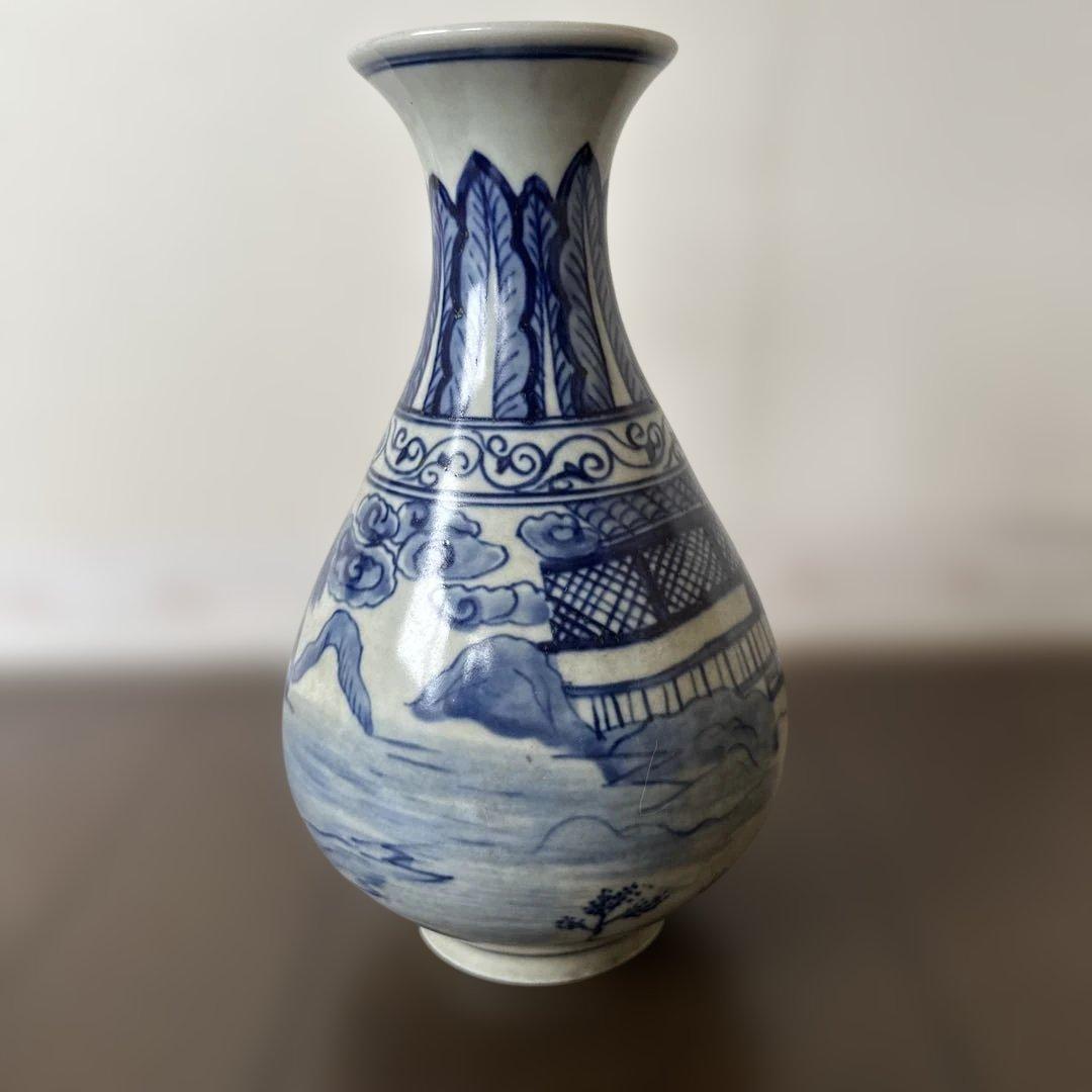 青白磁　中国骨董　壺　中国古美術　清時代