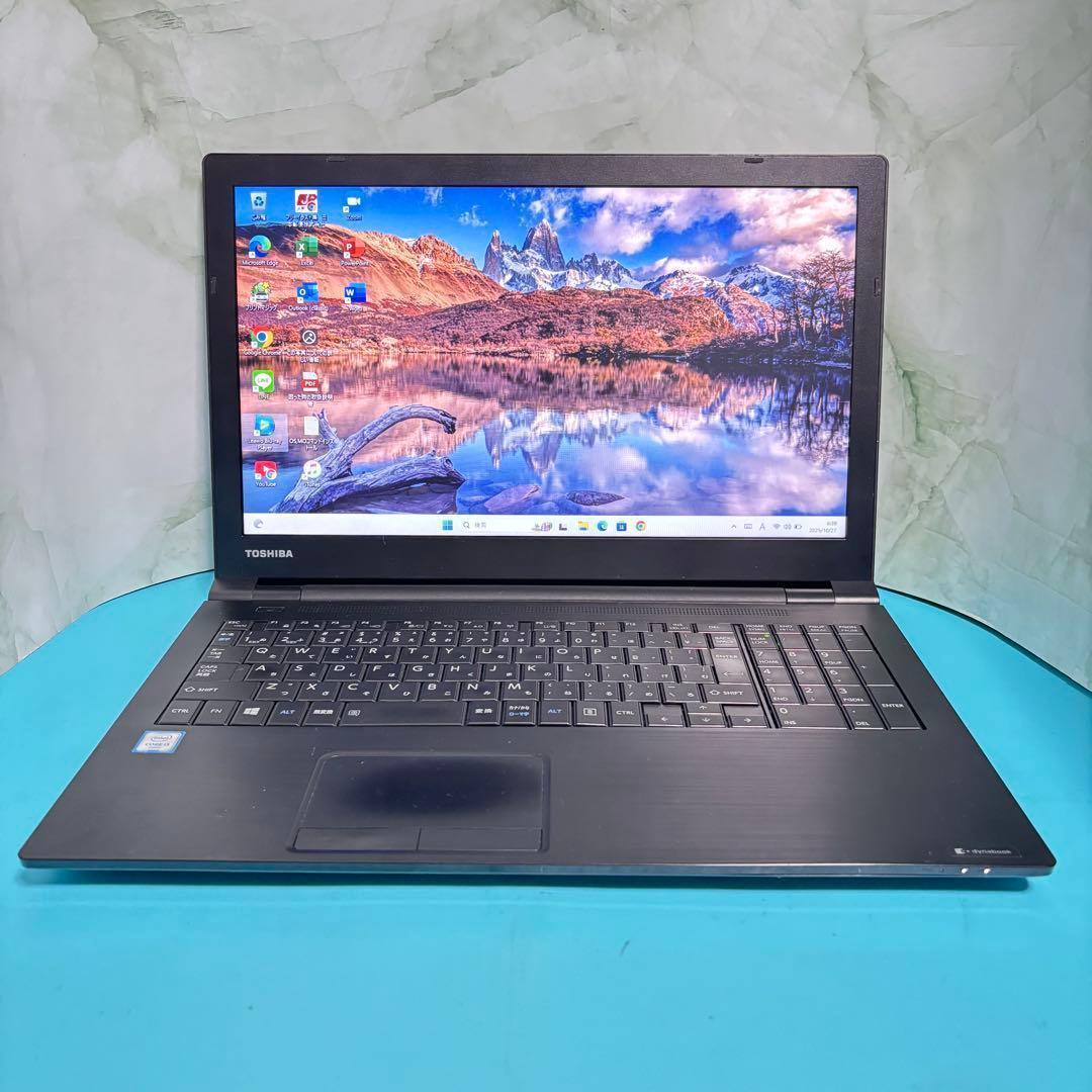 6世代Corei3【Office付】メモリ8GB★東芝★爆速新品SSDノートPC