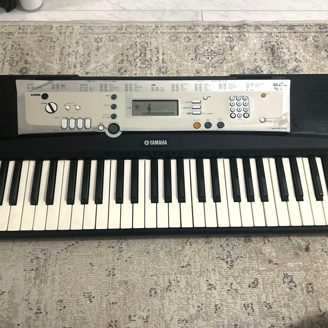 【YAMAHA】電子キーボード　ジャンク品　アダプタ付き