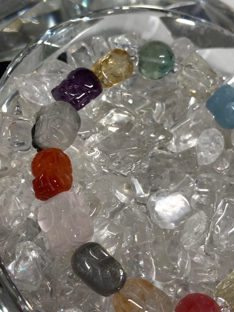 天然石　インカローズ　貔貅　ブレスレット
