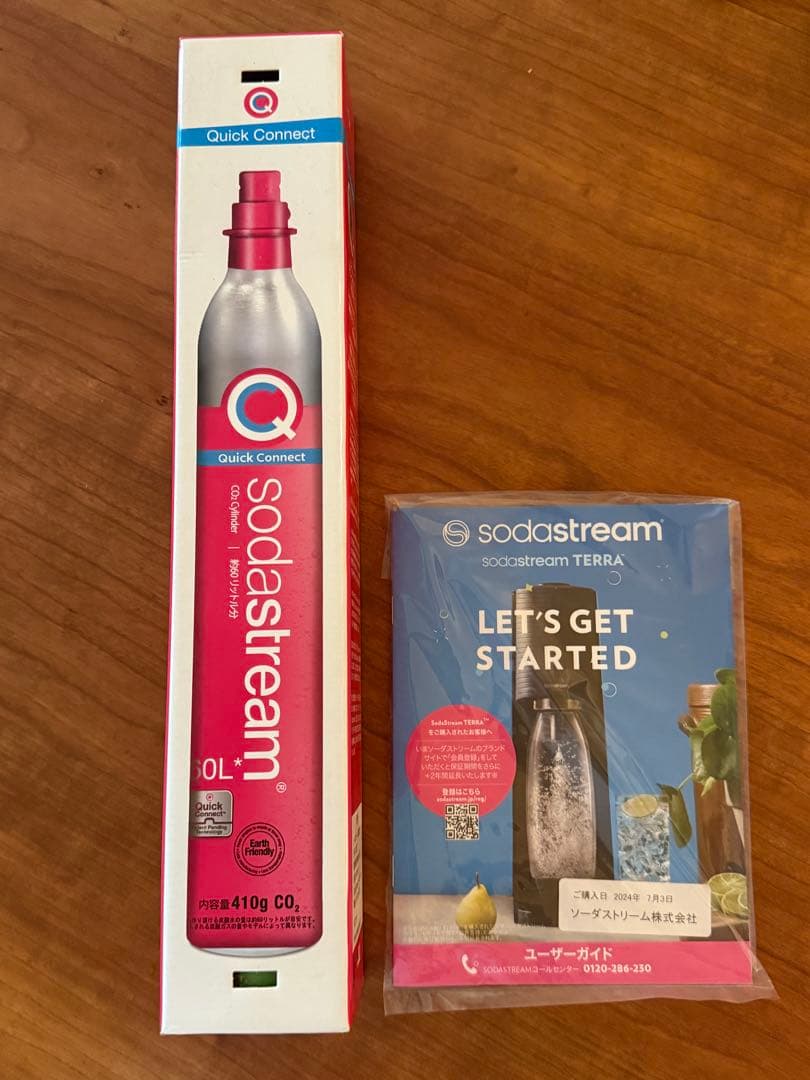 sodastream Terra 60L ガス一本新品　炭酸ボトル3本