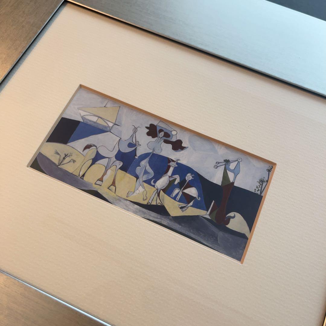 【パブロ・ピカソ】絵画「生きる喜び」モナコ　ピカソ美術館　ポスター　アート　複製