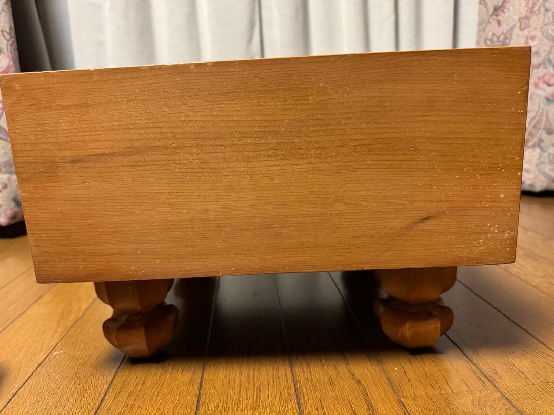将棋盤　足付き　へそ付き　天童