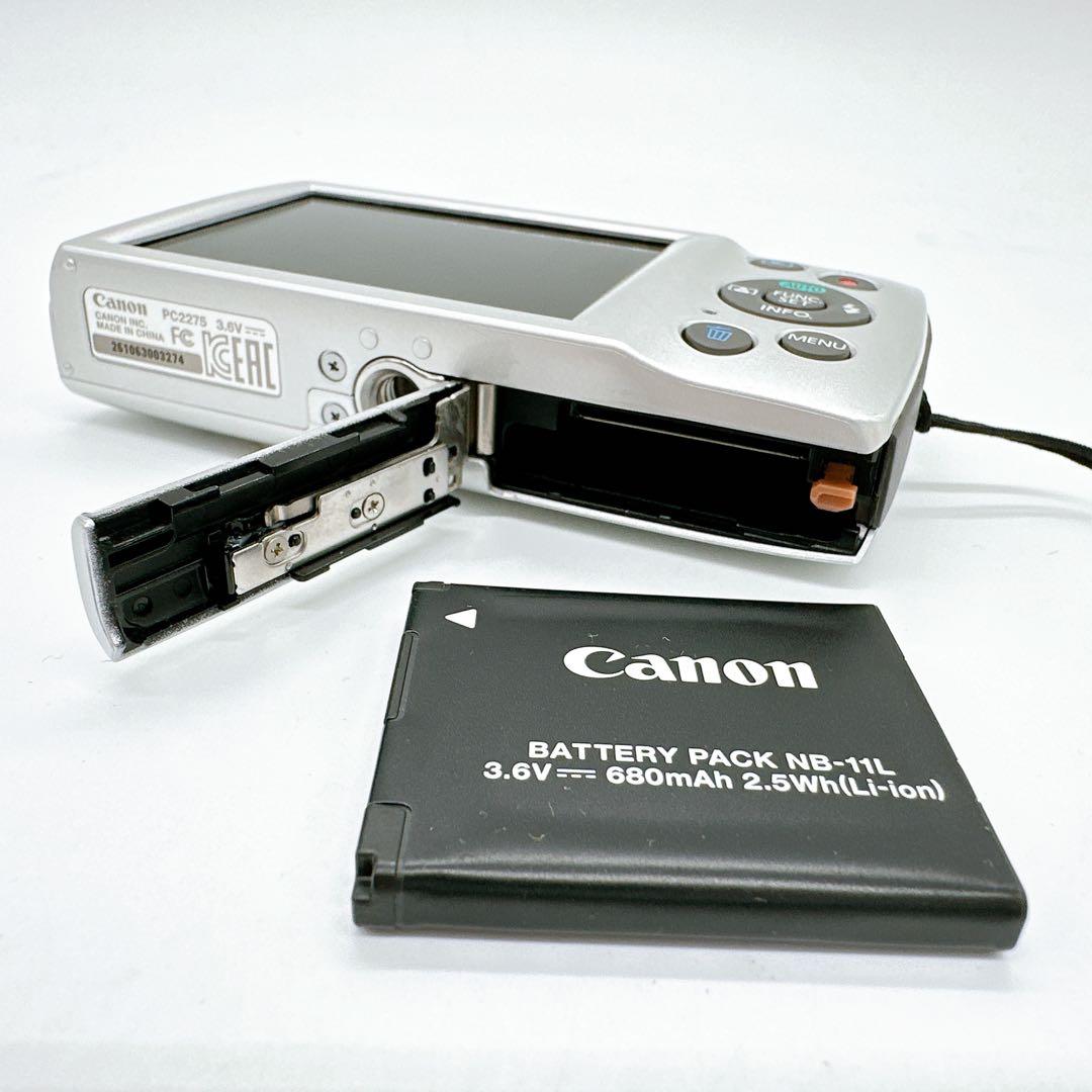 Canon IXY 180 シルバー キャノン イクシー デジカメ SDカード付