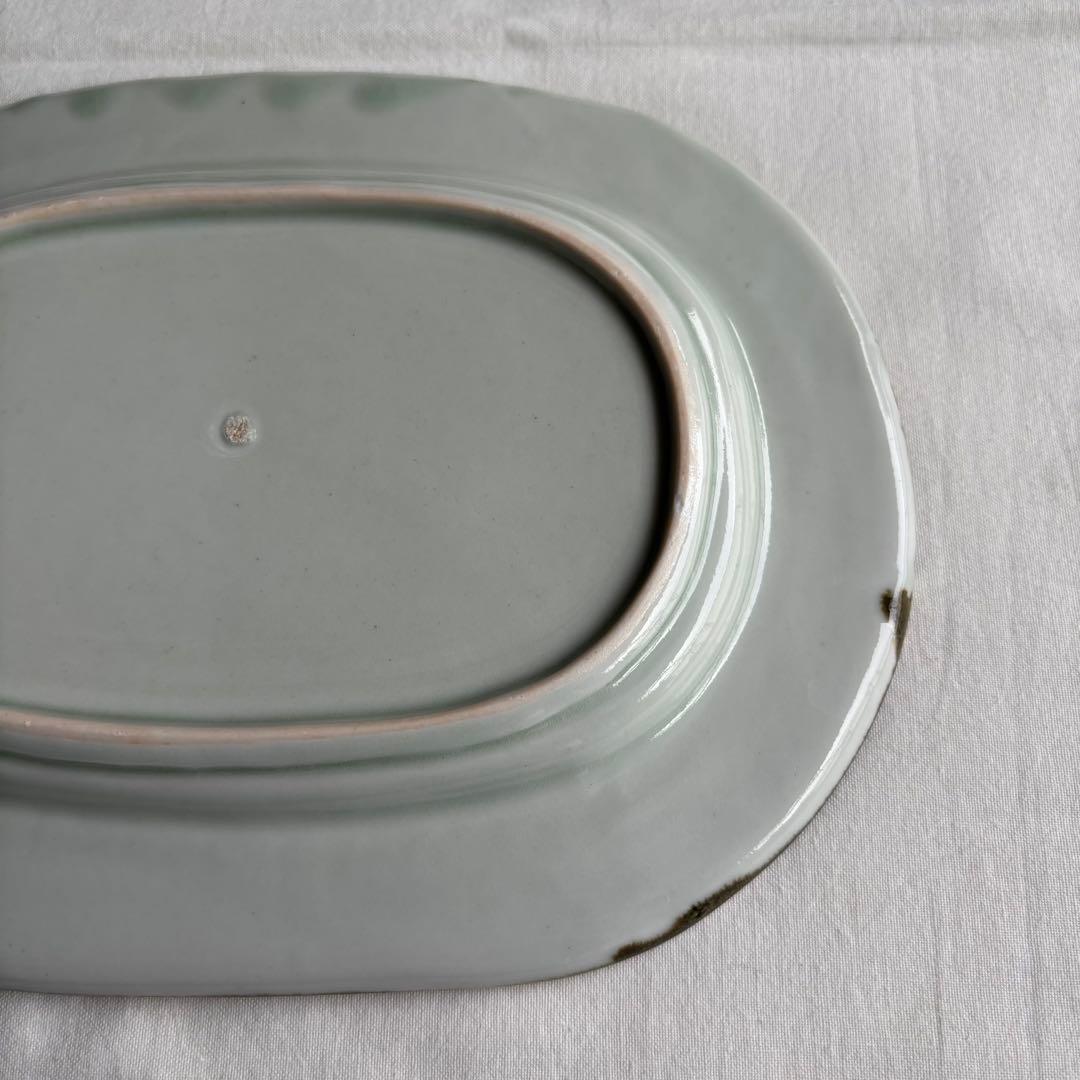 伊藤聡信　色絵　オーバル　皿　楕円　食器　小花柄