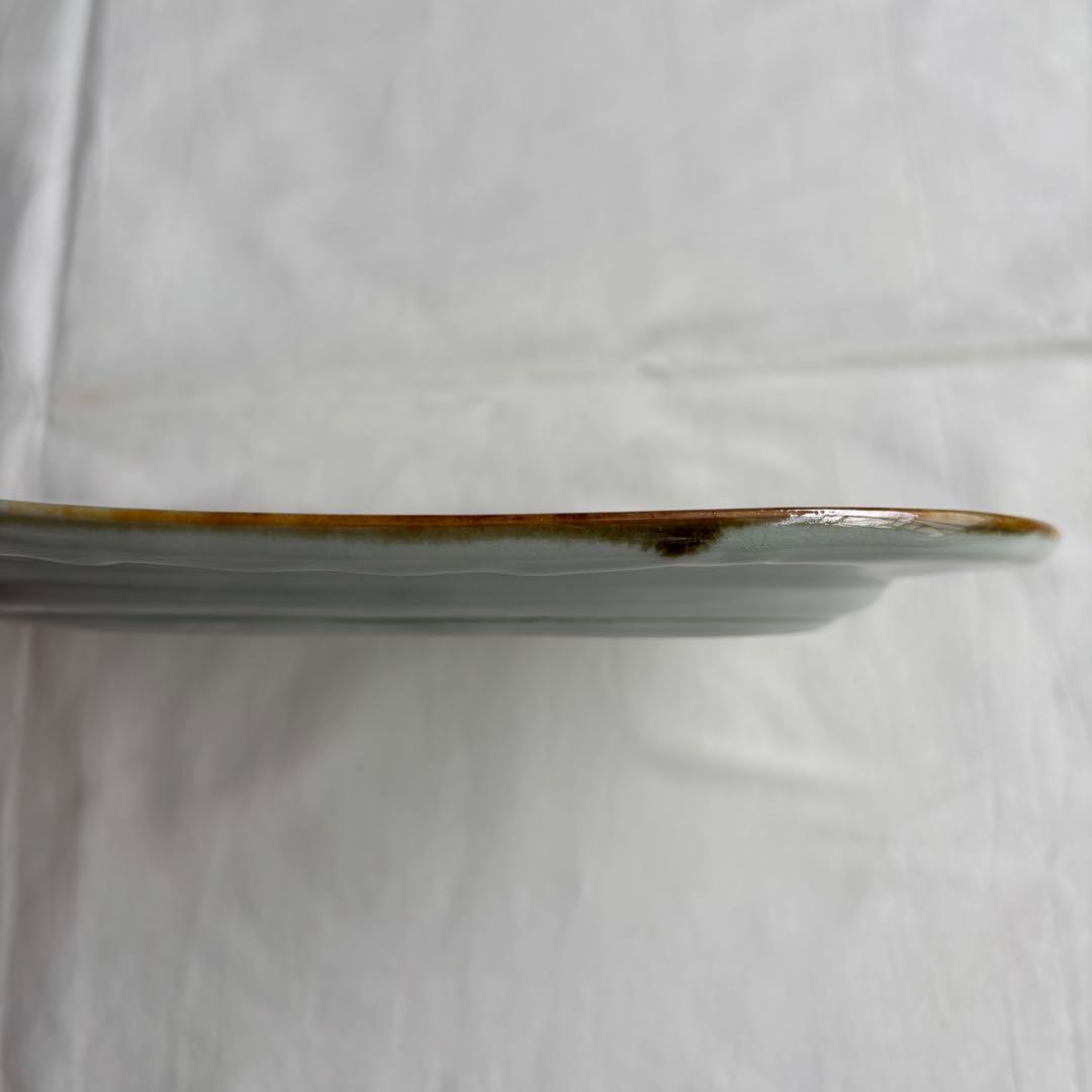 伊藤聡信　色絵　オーバル　皿　楕円　食器　小花柄