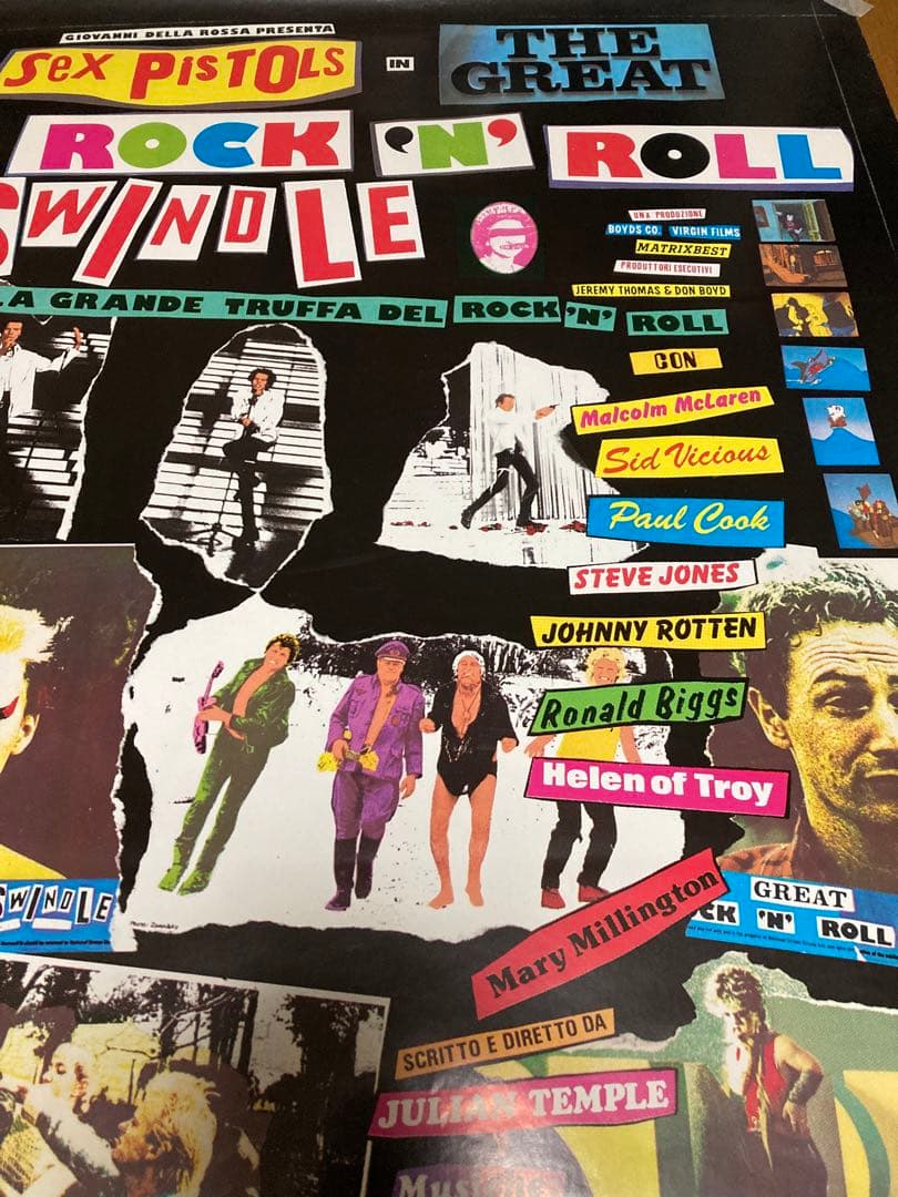 で*。様 《希少ヴィンテージ！》セックスピストルズ　ポスター　映画　イタリア製