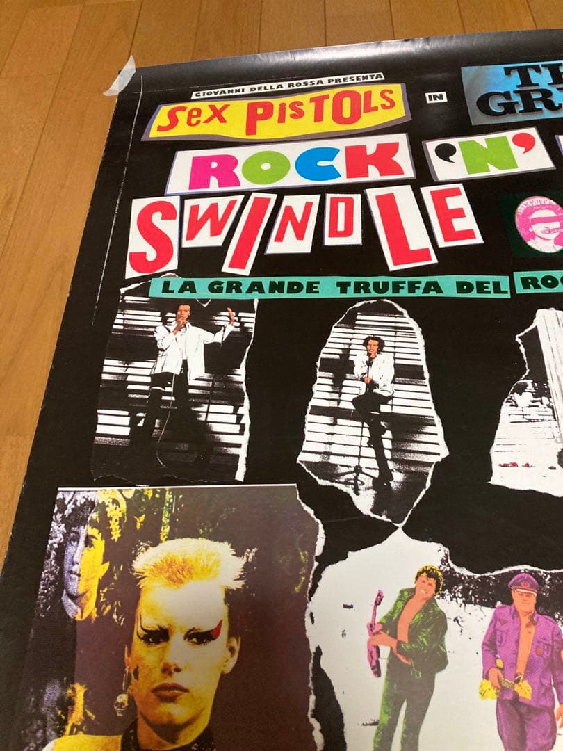 で*。様 《希少ヴィンテージ！》セックスピストルズ　ポスター　映画　イタリア製