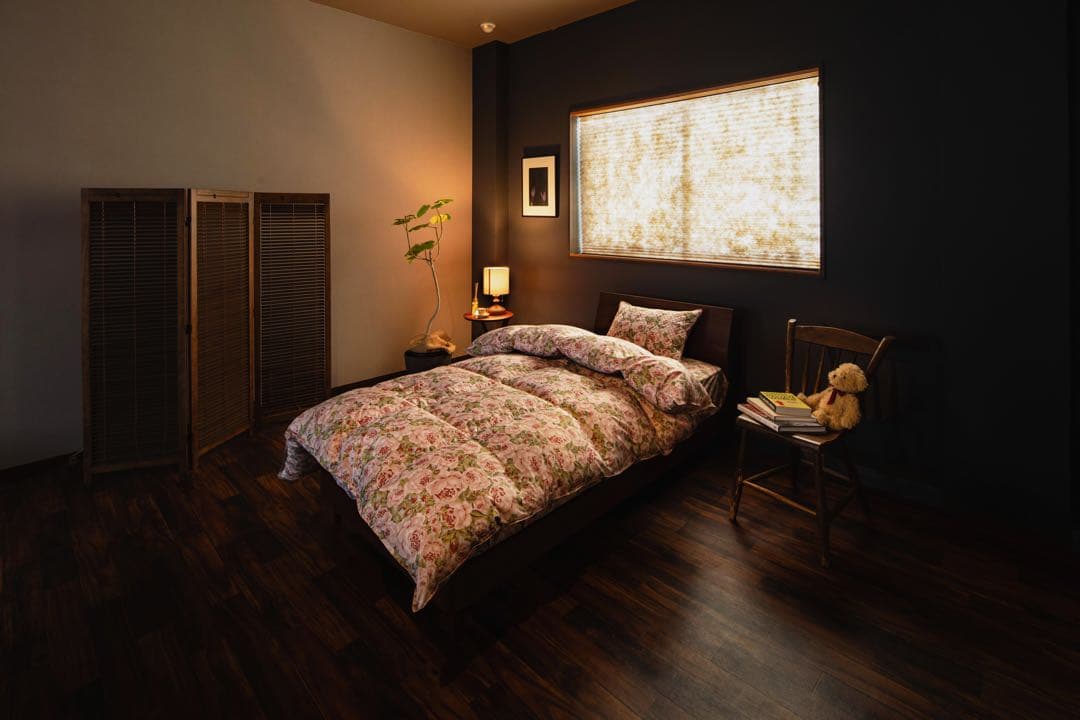 @ブ，ローズ @素敵な薔薇柄 布団掛けカバー クィーン