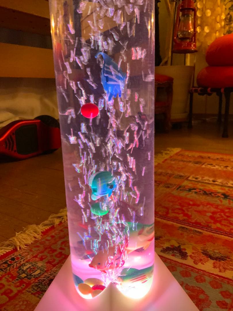 16色 アクアタワー バブルチューブ ウォーターライト LED