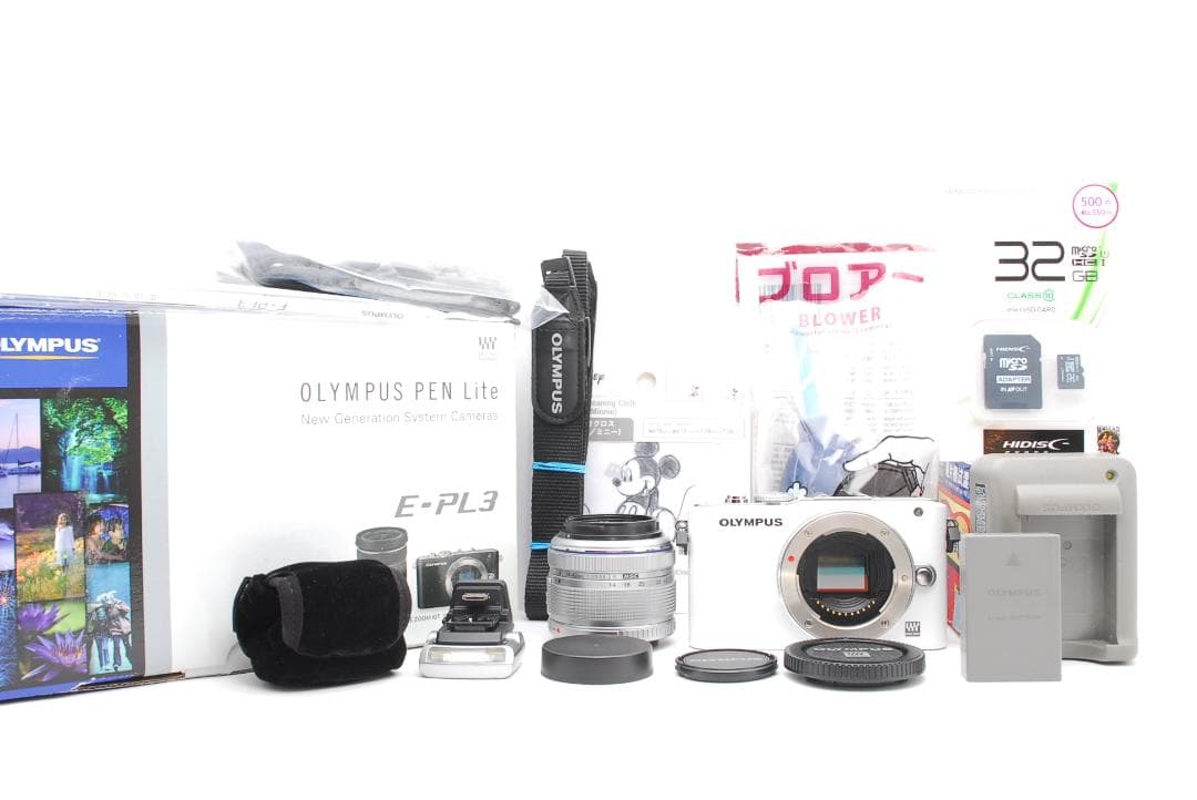 【ショット数７８３枚　箱・付属品・フラッシュ付　美品】OLYMPUS E-PL3