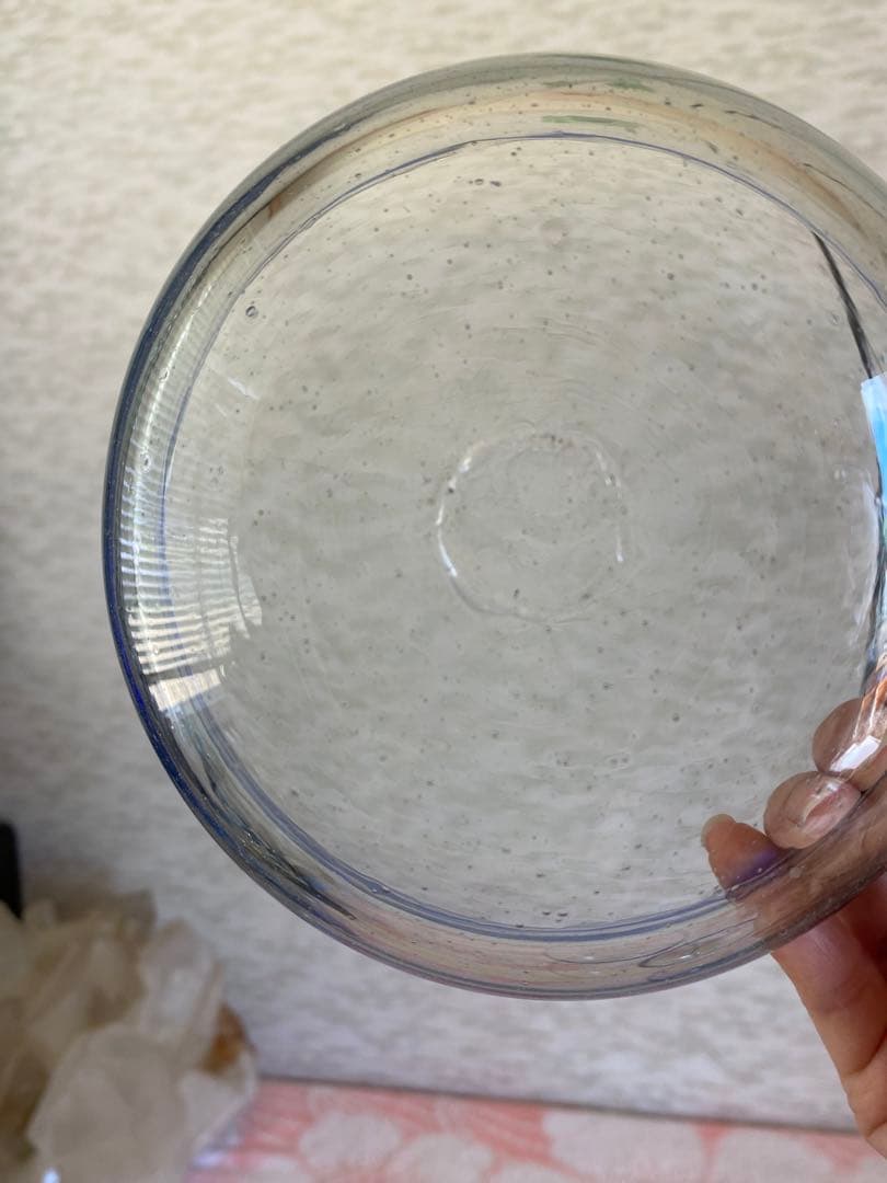 吹きガラス　ボウル　3個　かき氷皿　手作り