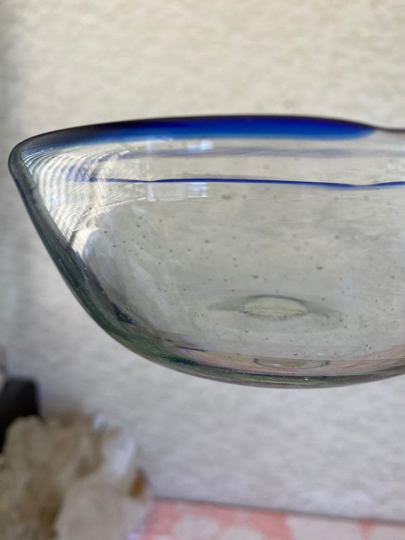 吹きガラス　ボウル　3個　かき氷皿　手作り