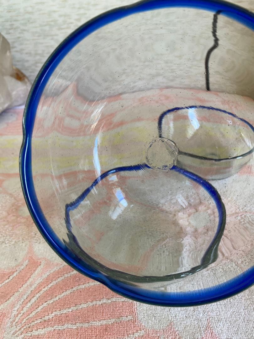 吹きガラス　ボウル　3個　かき氷皿　手作り