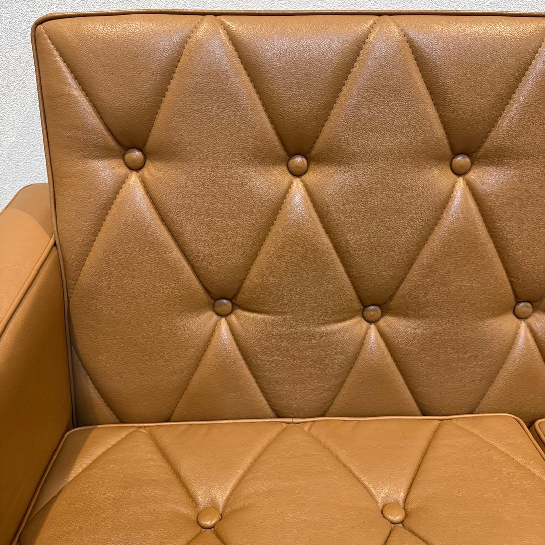 カリモク60 2シーターソファ　ロビーチェア　リーベルブラウン