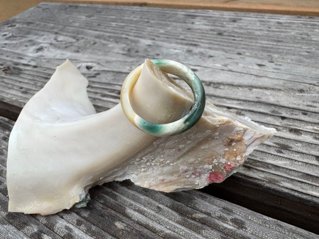 夜光貝 くりぬきリング15.5~15.8号