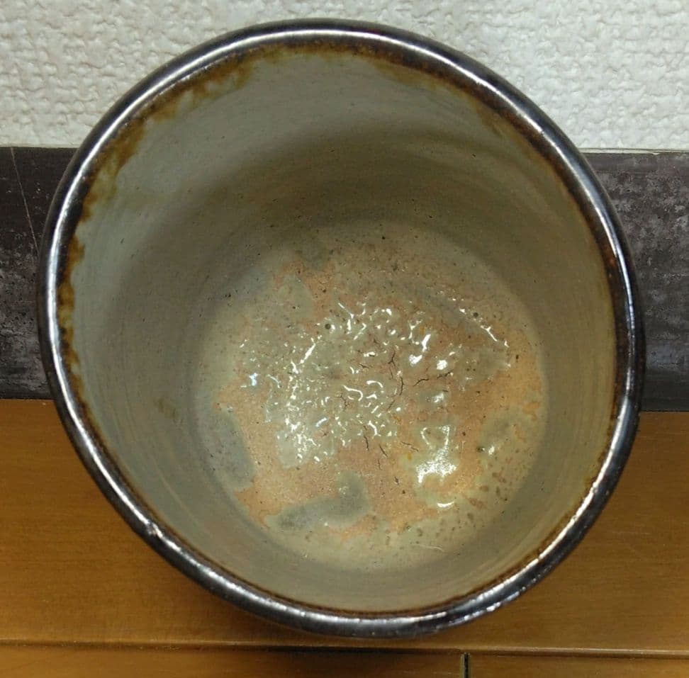 上作 人間国宝 金城次郎 海老筒碗(エビ2匹) 栞 共箱 美品 壷屋焼 筒茶碗