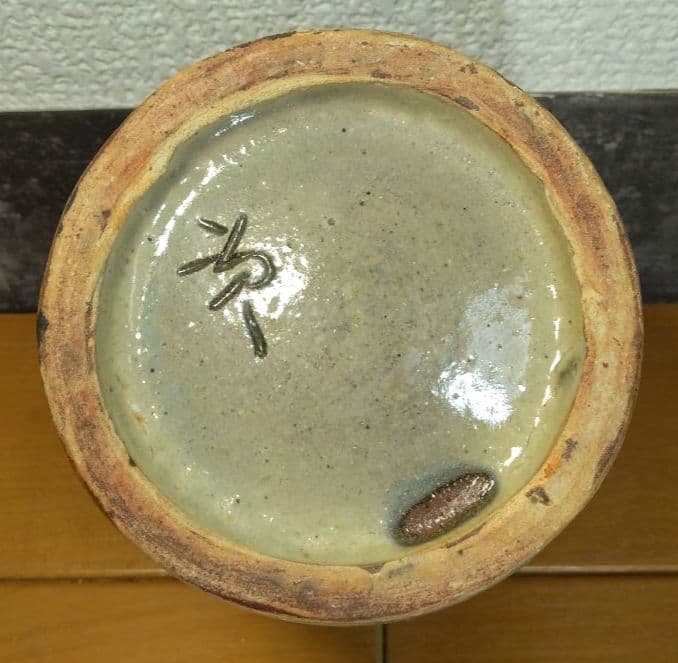 上作 人間国宝 金城次郎 海老筒碗(エビ2匹) 栞 共箱 美品 壷屋焼 筒茶碗