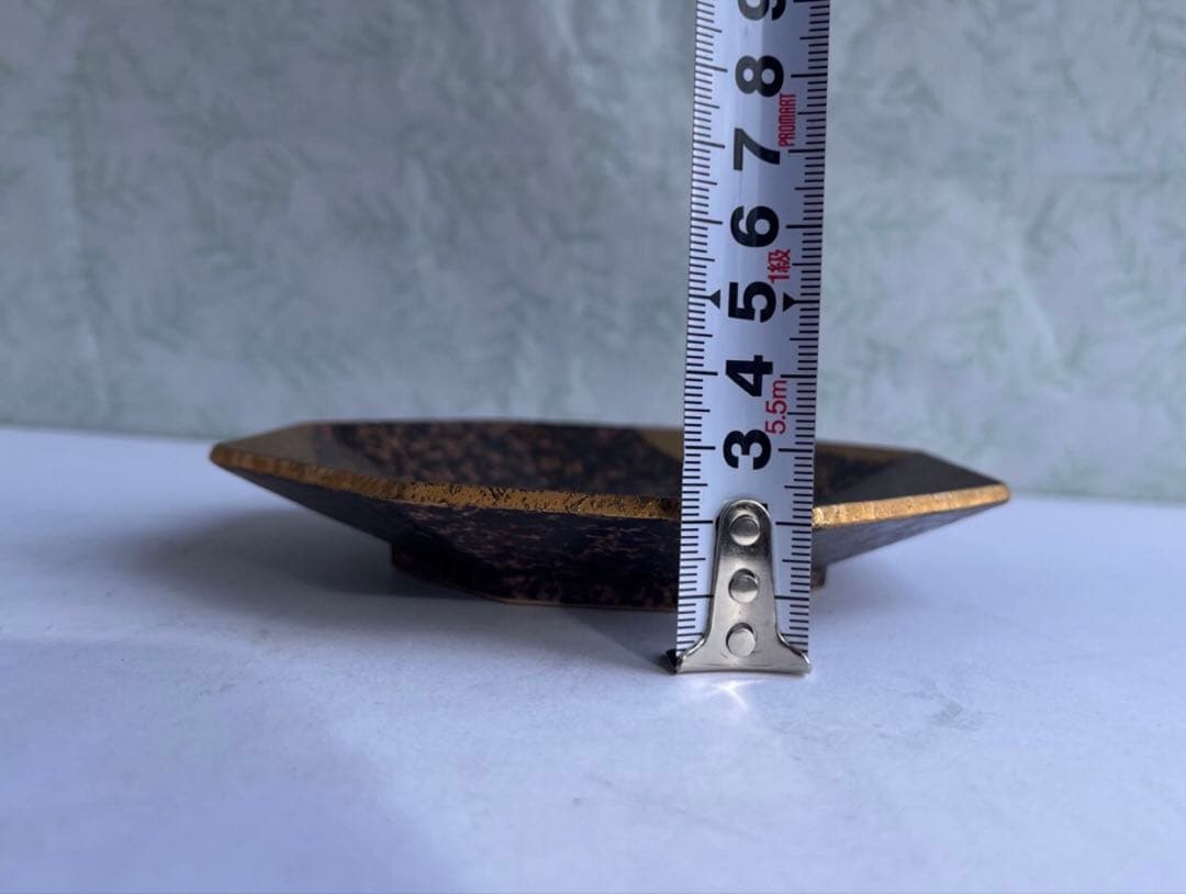 有田焼　悦山　金彩八角銘々皿　小皿　菓子皿 5枚セット