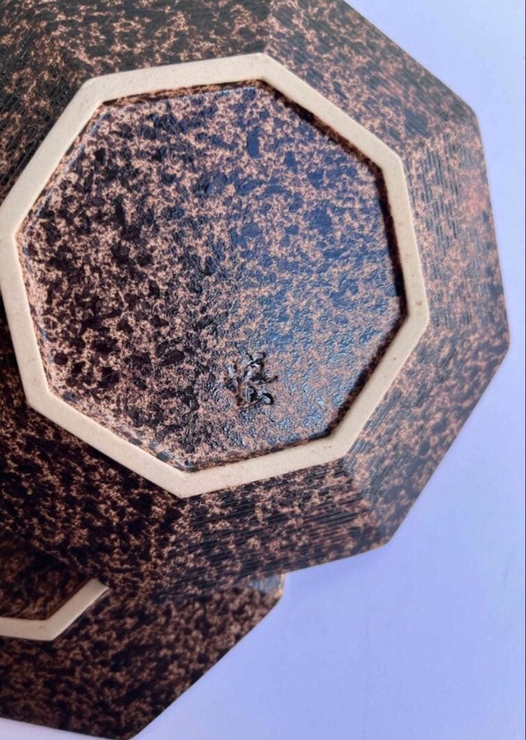 有田焼　悦山　金彩八角銘々皿　小皿　菓子皿 5枚セット