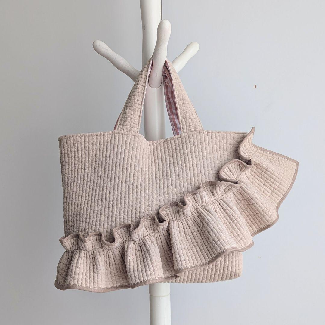 konbi ヌビバッグ フリル ヌビトートバッグ マザーズバッグ A4