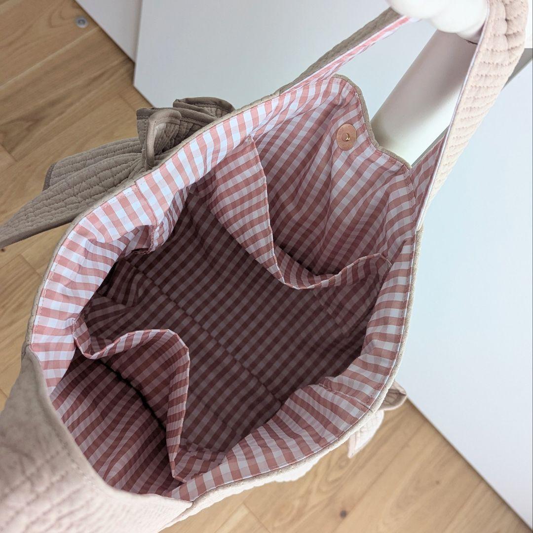 konbi ヌビバッグ フリル ヌビトートバッグ マザーズバッグ A4