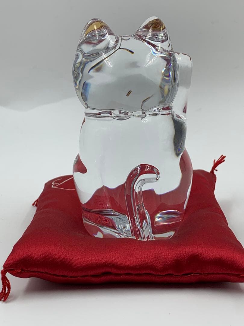 【M04】バカラ　招き猫クリア&レッド