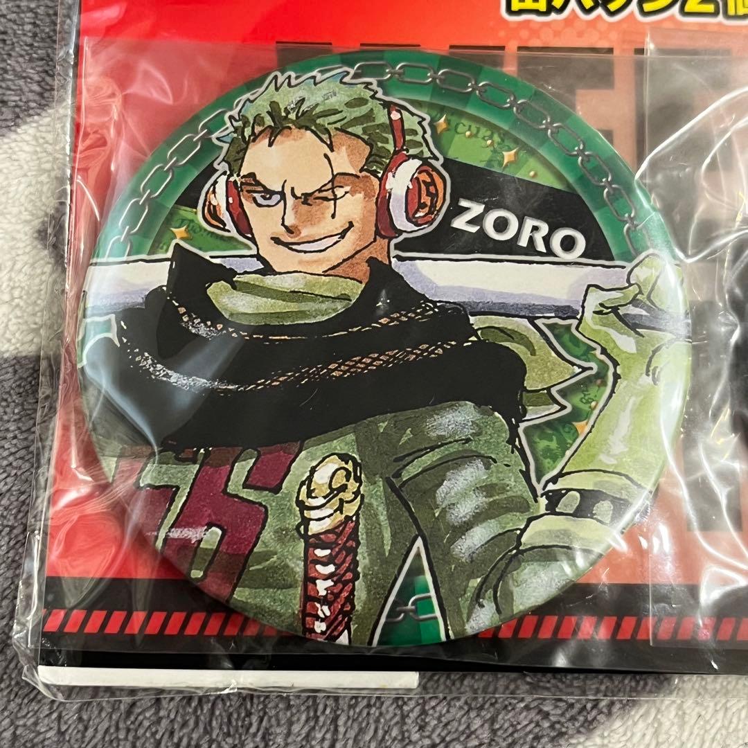 ONEPIECE ワンピース 缶バッジ 2個セット ゾロ＆サンジ AH2 新品