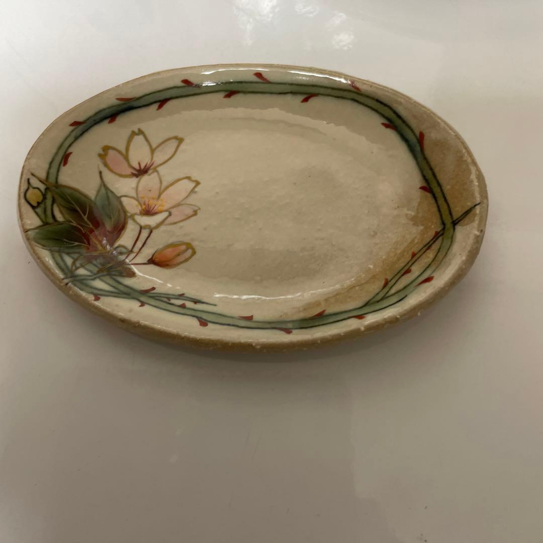 紅葉と花のデザイン小皿セット