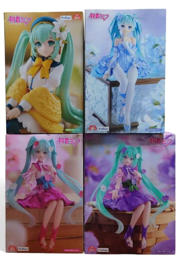 初音ミク ぬーどるストッパー Flower シリーズ 4個セットまとめ売り 新品