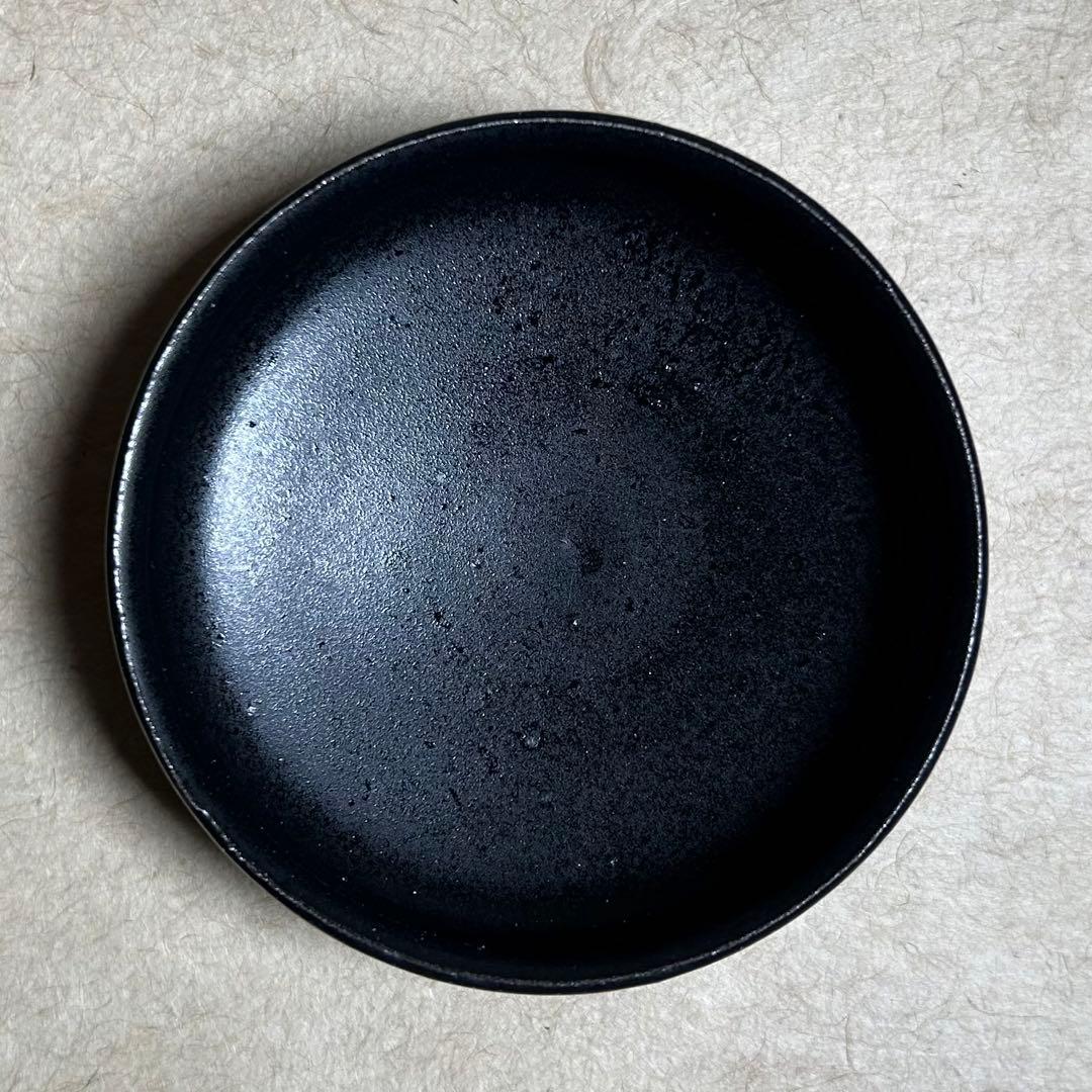 265 黒唐津馬盥ぐい呑　唐津焼　ぐい呑　陶器　酒器