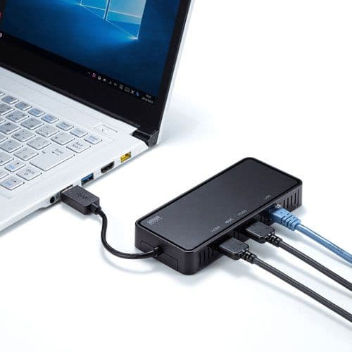注目【断捨離特価】USB-HDMI x2 4K対応アダプター×2個