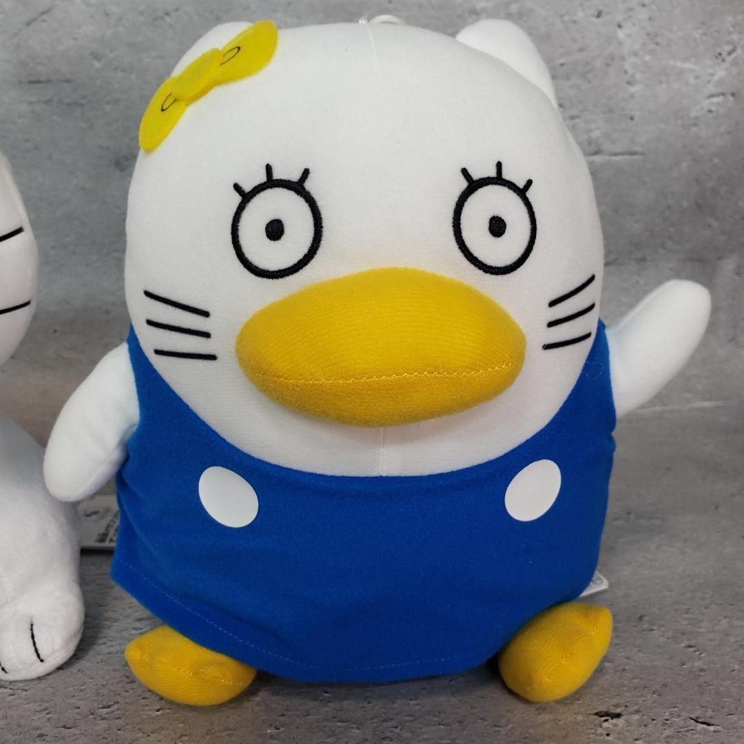 タグ付 プライズ品 銀魂xサンリオコラボ でっかいぬいぐるみ 定春&エリザベス