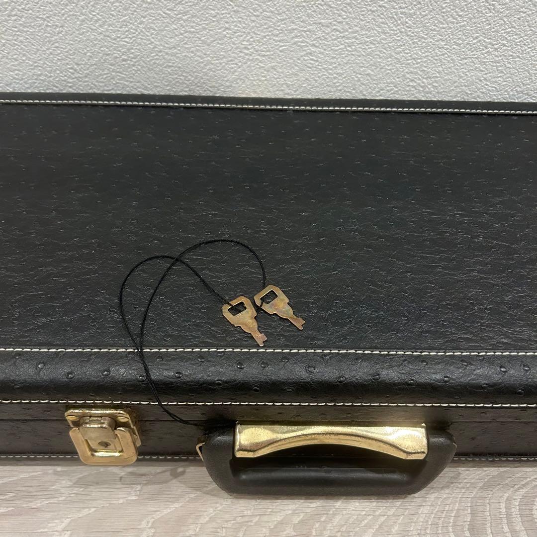 【美品】沖縄 三線 本蛇革 強化張り ハードケース 爪