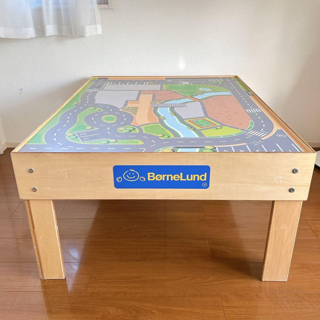 BørneLund 道路マップデザインテーブル 引き出し付き　ジオラマテーブル