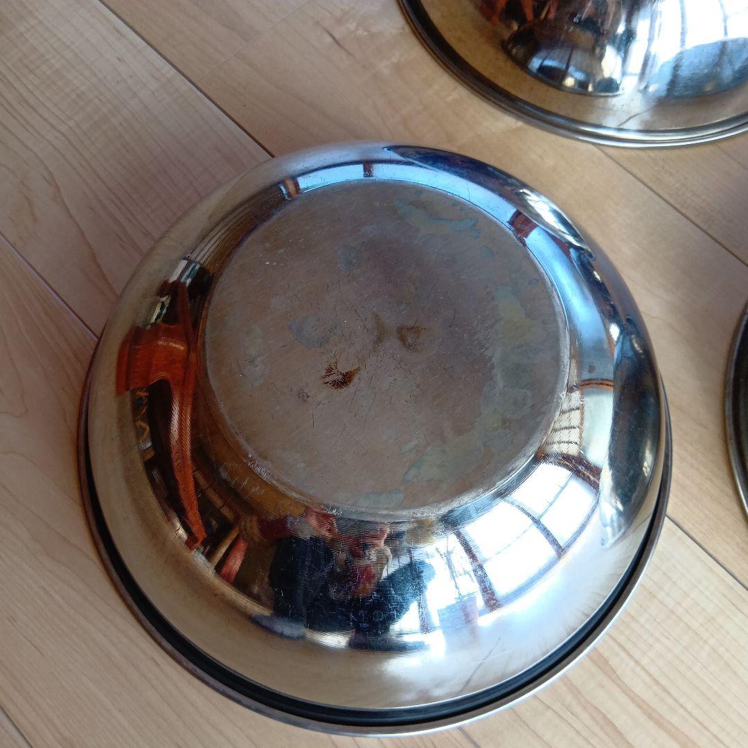 田中直染料店　ステンレスボール　直径30㌢　染色用厚手 ５枚