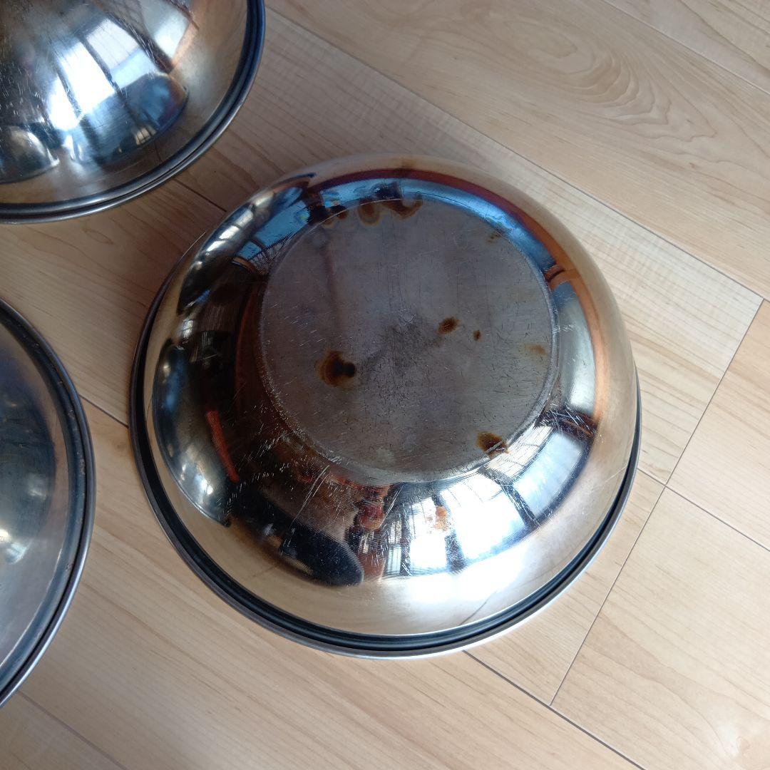 田中直染料店　ステンレスボール　直径30㌢　染色用厚手 ５枚