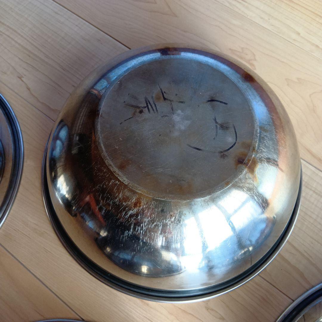 田中直染料店　ステンレスボール　直径30㌢　染色用厚手 ５枚