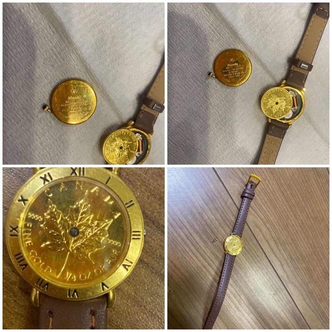 カナダ メイプルリーフ ウォッチ FINE GOLD 999.9 メープル